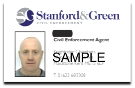 Fake bailiffs ID